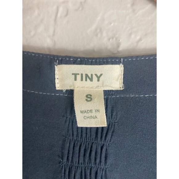 Anthropologie Tiny WOmen's Grey Emroidered Button Front Dress - Small - Picture 4 of 16